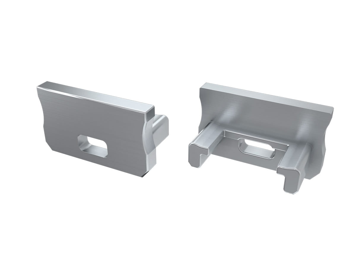 Zaślepka do profilu A szara z otworem